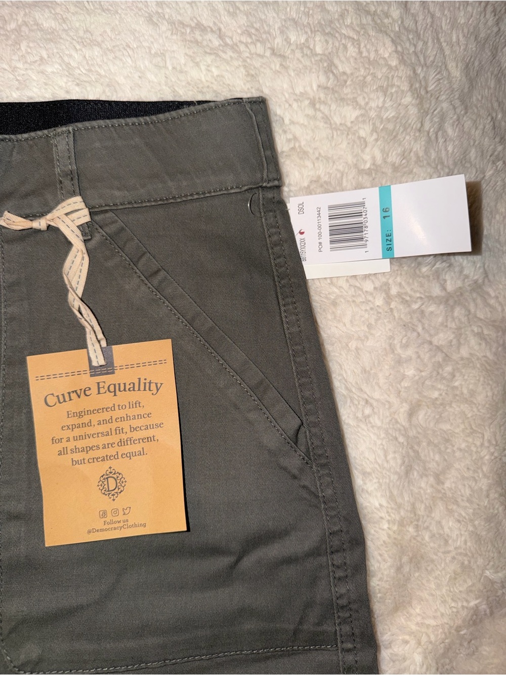 Democracy Olive Green Women's Bermuda Shorts - Picture 4 of 7